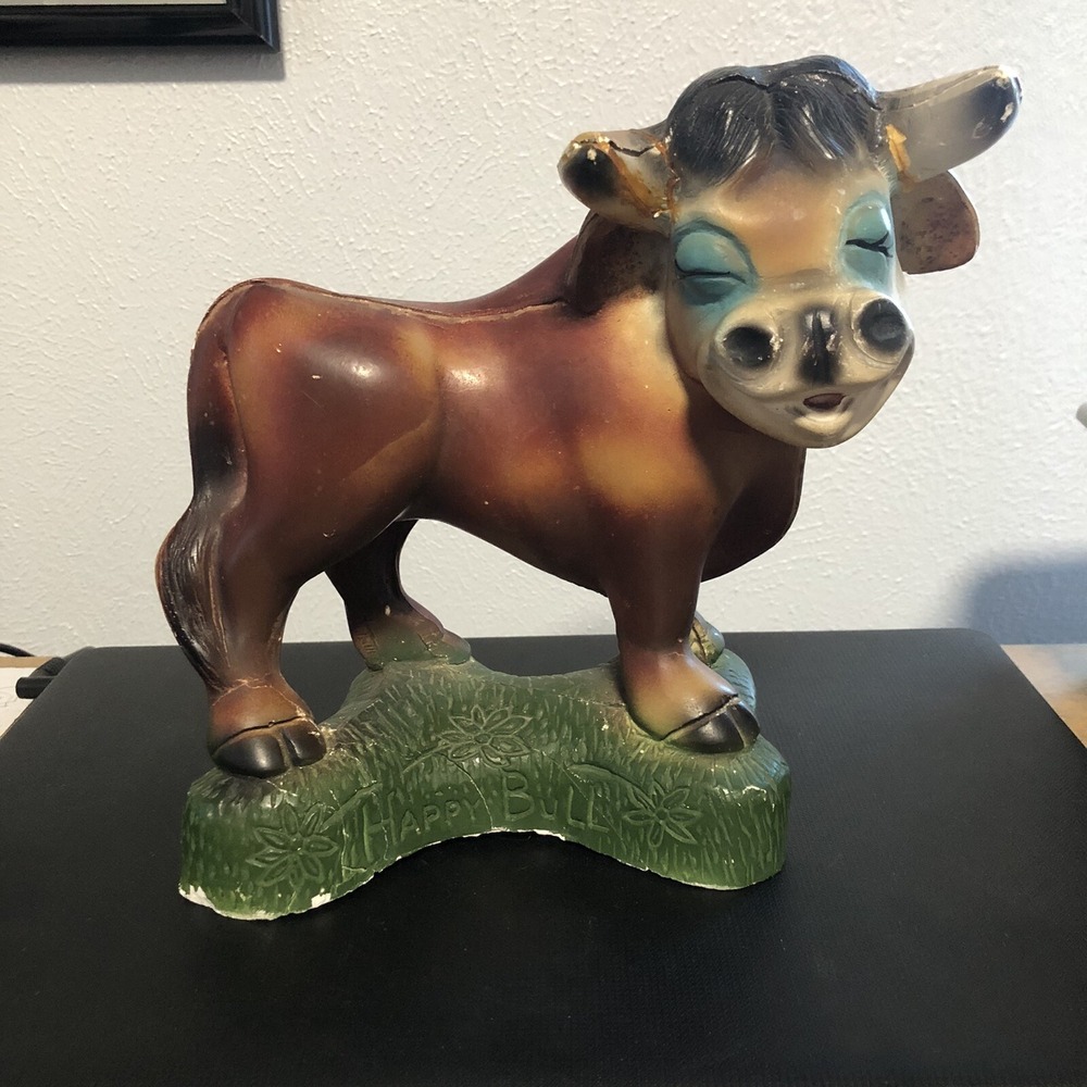 Happy Bull chalkware‎ OLD Ferdinand?